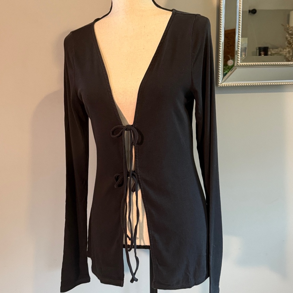 Free People Black Cardigan NWT